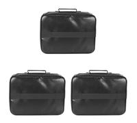Goufride 3 bolsas de documentos con cerradura, caja de almacenamiento de documentos ignífuga de 3 capas con cremallera impermeable, utilizada para portátiles, documentos B