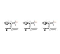 Goufride 3X Vivir Cabeza de Centro de Torno con Chuck DIY Accesorios para Mini Máquina de Torno Giratorio Centrar Herramienta de Carpintería
