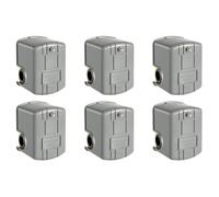 Goufride 6 interruptores de presión para bomba de pozo, interruptor de presión de agua de 40-60 psi, diferencial ajustable, NPT hembra de 1/4 pulgadas