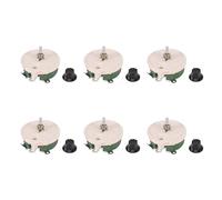 Goufride 6 potenciómetros de cerámica enrollados de 100 W, 100 ohmios, resistencia rotatoria, reóstato