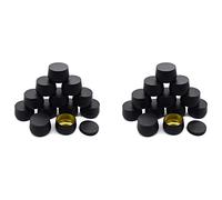 Goufride Lata para Velas de 4 Oz, 24 Piezas Recipientes para Velas para Hacer Velas, Latas de Velas Vacías con Tapas Una Granel, Tarros para Velas Negro
