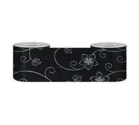 GouieRylin Borde Del Papel Pintado Auto Adhesivo jazmín de invierno Del Papel Pintado Del Pvc Cenefa Autoadhesiva Para DecoracióN De Pared De Cocina BañO 15cm X 500cm