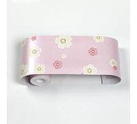 GouieRylin Cenefa Autoadhesiva Para DecoracióN De Pared De Cocina, BañO,Pvc Cenefa Autoadhesiva Para DecoracióN Pequeña flor rosa 10.6×1000cm