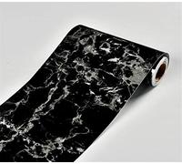 GouieRylin Cenefas Adhesivas Cocina De Friso Papel Para Paredes DecoracióN De Pared De Cocina, BañO,Pvc Cenefa Autoadhesiva Para DecoracióN Rayo negro 15cm X 1000cm