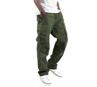 GOUJIAN Traje De Campamento En La Jungla Pantalones Cargo Japoneses Hombres Trekking Elásticos Jogging con Bolsillos Deportes Al Aire Libre Trabajo Holgados De Ocio Casual Pantalones Ocio(Green,4XL)