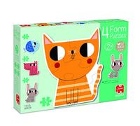 Goula - 4 Puzzles Form, Puzle de cartón de Piezas Grandes a Partir de 2 años