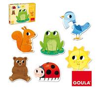 Goula, 6 Form Puzzles, Puzle de cartón de Piezas Grandes a Partir de 2 años, Multicolor