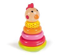 Goula - Apilable Gallina, Primer juguete para apilar para bebés a partir de 18 meses