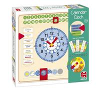 Goula Calendario Reloj - Reloj Calendario de Madera - Juguete Educativo para Que los Niños Aprendan la Hora, la Fecha, los Días de la Semana y Las Estaciones - Versión para Pared o Mesa