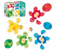 Goula Colour Turtles - Juego de Asociación de Colores para Niños a Partir de 2 Años - Juego de Madera con Dado, Piezas de Tortugas y Caparazones - Fomenta el Aprendizaje de Colores y Motricidad Fina