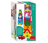 Goula- Cubos apilables coche - Juego de apilar a partir de 1 año