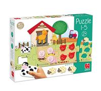 Goula - Puzle 1-5, Puzle De Cartón Y Madera A Partir De 2 Años | Goula - Puzle 1-5, Puzle De Cartón Y Madera A Partir De 2 Años