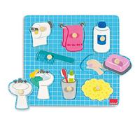 Goula- Puzle baño - Encajable de madera para niños a partir de 2 años