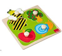 Goula, Puzle Campo, Encajable de Madera a Partir de 1 año, Surtido