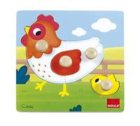 Goula - Puzle gallina, Encajable de madera a partir de 1 año