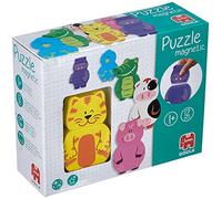 Goula Puzle Magnético Intercambiable - para niños a Partir de 1 año | Puzle magnético Goula intercambiable para niños y niñas a partir de 1 año. Combina las diferentes piezas.
