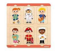 Goula - Puzle Profesiones - Encajable de Madera a Partir de 2 años