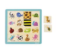 Goula - Puzle Texturas, Encajable de madera a partir de 2 años