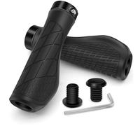 GOUNNU Puños Bicicleta Ergonómicos Antideslizante de caucho Mangos de bicicleta, 22mm Puños de Bicicleta bicis Puños Manillar Bicicleta para MTB/BMX/Bici de Montaña/Bici de Plegables (Negro)