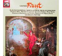 Gounod - Gounod - Faust - orchestre du théâtre National de l'Opéra Geoges Prêtre - Placido Domingo - Mirella Freni - Nicolaï Ghiaurov - Thomas Allen Michèle Command - Jocelyne Taillon - Marc Vento lot de 4 disques EMI la voix de son maître avec coffret et livret -