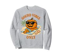 Gourd Vibes Only Funny Beach Pumpkin Halloween Summer Sudadera