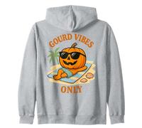 Gourd Vibes Only Funny Beach Pumpkin Halloween Summer Sudadera con Capucha