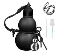 Gourd Water Bottle - Stainless Steel Drinkware 580ml | Thermal Large Capacity Water Bottle with Strap and Straw for Men, Women, Sports, Gym, Fishing, Hiking, Outdoor Travel