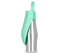 Gourde Chien, en Acier Inoxydable Bouteille Eau Chien Portable Pliable pour de Voyage d’Eau Extérieure (Light Green)
