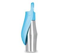 Gourde Chien, en Acier Inoxydable Bouteille Eau Chien Portable Pliable pour de Voyage d’Eau Extérieure (Light Blue)