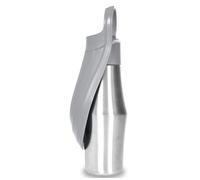 Gourde Chien, en Acier Inoxydable Bouteille Eau Chien Portable Pliable pour de Voyage d’Eau Extérieure (Grey)