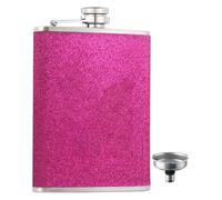 Gourde En Acier Inoxydable 240 Ml Avec Entonnoir Fonctionnel, Flasque Portable Anti-Fuite Pour Boissons, Vin Et Liqueur, Utilisation Extérieure Et Voyage