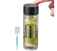 Gourde Infuseur À Thé 400 ml | Taza isotérmica doble Paroi Avec Filtre & Bouchon Magnétique | Résiste à 120 °C | Hidratación Maison, Bureau, Transport, Voyage, Extérieur, Sans Fuite