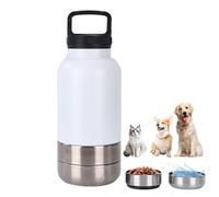 Gourde Pour Chien Portable Avec Bol Intégré | Bouteille D'Eau Pour Animaux De Compagnie En Plein Air | Distributeur D'Eau Anti-Fuite Pour Promenade, Voyage, Randonnée | Facile À Utiliser Et Transporte
