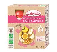 Gourdes Pomme d'Aquitaine Orange Banane 4 x 90g