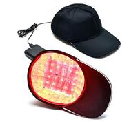 GOURIXIN Gorro de Terapia de Luz Roja para Crecimiento Cabello, Equipo LLLT, 82 LED 630nm/650nm, 20min Auto-Apagado, Alivia Dolor y Grasa, Anticaída para Mujeres y Hombres