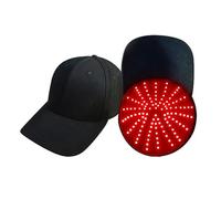 GOURIXIN Gorro portátil de Terapia de luz roja, 96-258 LED, Terapia de luz roja para el Crecimiento del Cabello, 5 Modos de Funcionamiento, batería de 3000 mAh, cómodo y Transpirable