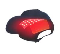 GOURIXIN Terapia de luz roja para el Crecimiento del Cabello, Gorro de Masaje capilar portátil con luz roja, Gorro infrarrojo de 630 nm/470 nm/650 NM, batería de 1200 mAh, 70 LED