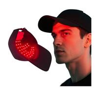 GOURIXIN Terapia De Luz Roja para El Crecimiento del Cabello, Gorro de Terapia de Luz Roja y Azul, 70 Leds 660nm/850nm/470nm, 4 Modos, Tamaño Ajustable, para Hombre y Mujer
