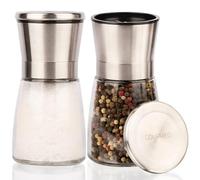 GOURMEO molinillo para especias con torno triturador ajustable de cerámica - molinillo de sal y pimienta hecho de acero inoxidable. - puede utilizarse con diversas especias