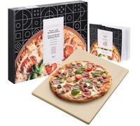 GOURMEO Piedra y Horno - Piedra Cordierita para Pizza y Barbacoa 38 x 30 cm - Refractaria de Pizza