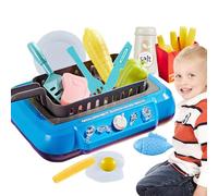 Gourmet Cooking Box Toy - 23x18x6cm ABS Kids Cooking Set, Toy Stove with 14 Accessories, Educational Pretend Kitchen Play | Creative Role Play For Boys Girls Learning Entertainment