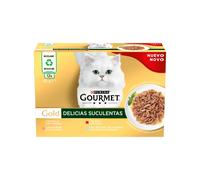 GOURMET - Gold (12x85 gr) - Delicias Suculentas Pack Surtido (Pollo, Salmón, y Pescado del )