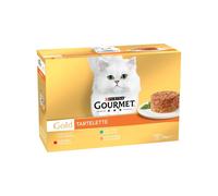 Gourmet Gold Tartelette Pack multivariedad para gato 12 latas x 85 g