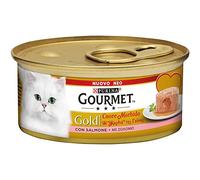 Gourmet Gold Corazón Suave Comida húmeda para Gatos con salmón, 85 g