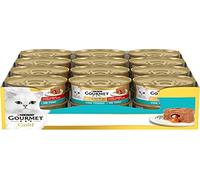 Gourmet Gold - Corazón suave con atún - 24 latas de comida para gatos de 85 gramos