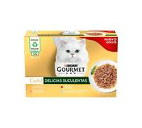 GOURMET - Gold (12x85 gr) - Delicias Suculentas Pack Surtido (Pollo, Salmón, y Pescado del )