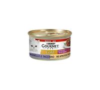 Gourmet Gold - Intrecci di Gusto - Alimentos húmedos para Gatos con Pavo y Cordero, 85 g