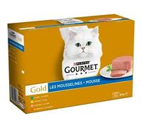 Gourmet Gold Les Mousselines, Paté para gatos, 12 x 85 g