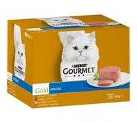 Purina Gourmet Gold Mousse Pack Surtido Carnes Gato Latas 24 x 85 gr