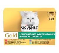 GOURMET Gold | Muselinas Verduras | 12 x 85 g | Lote de 8